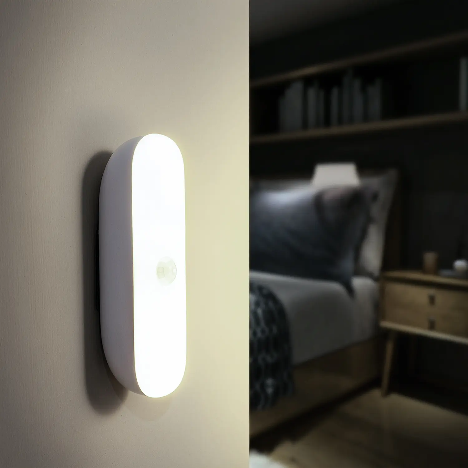 Motion Sensor Light Indoor Wireless Under Cabinet Lighting LED Lights for Bedroom Battery Powered Wall Light for Bathroom Kitchen Home#SummerWins