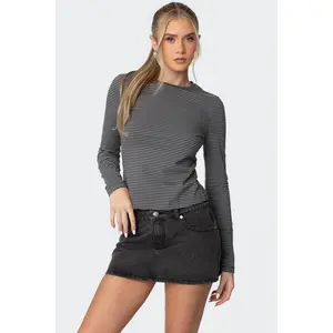 Brianna Striped Long Sleeve T Shirt