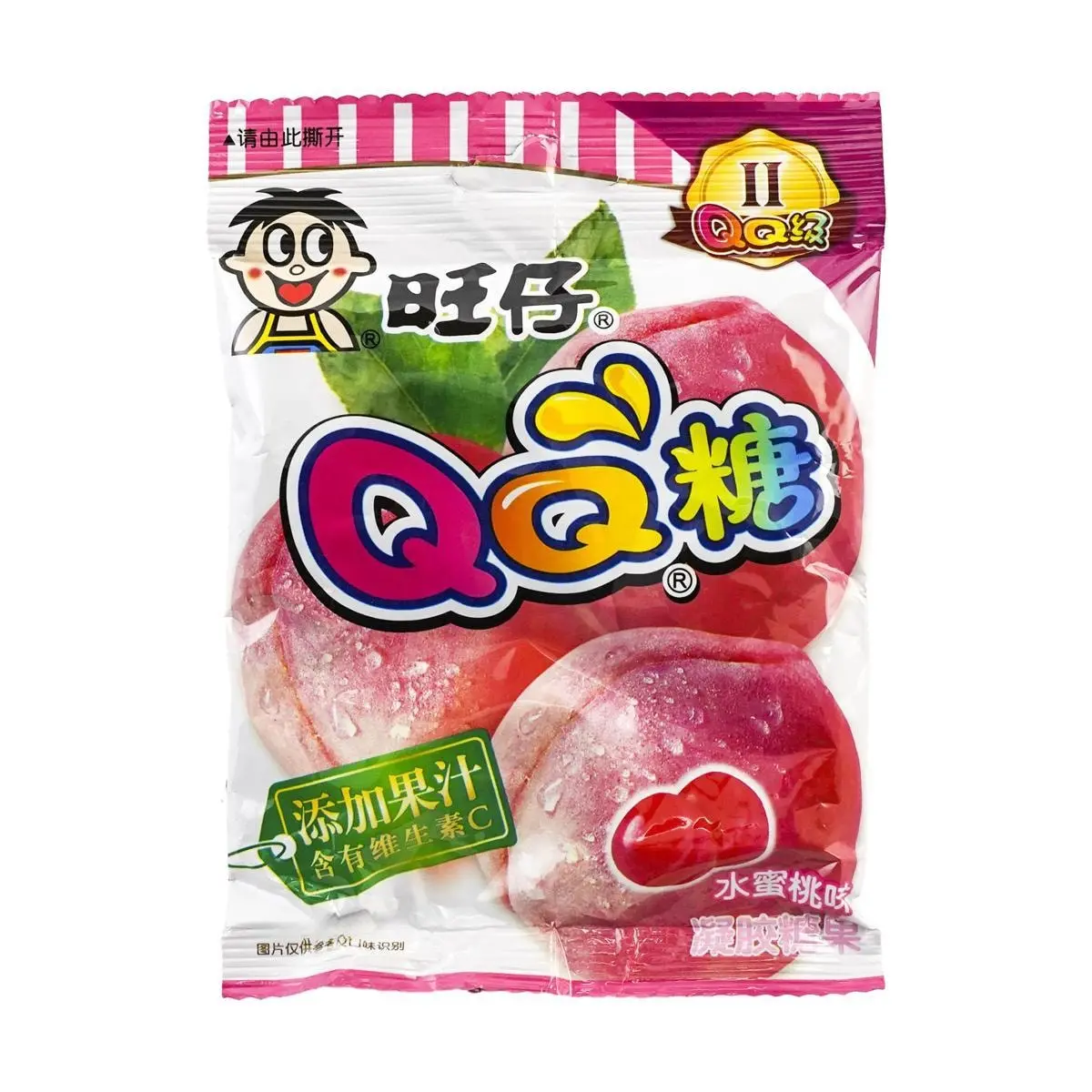 WANT WANT QQ Soft Candy Peach Flavor 70g