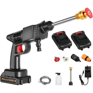 Cordless Power Washer High Power Washer Machine with Battery and Charger Rechargeable Battery Electric Pressure Washer for Washing Cars, Watering Flowers