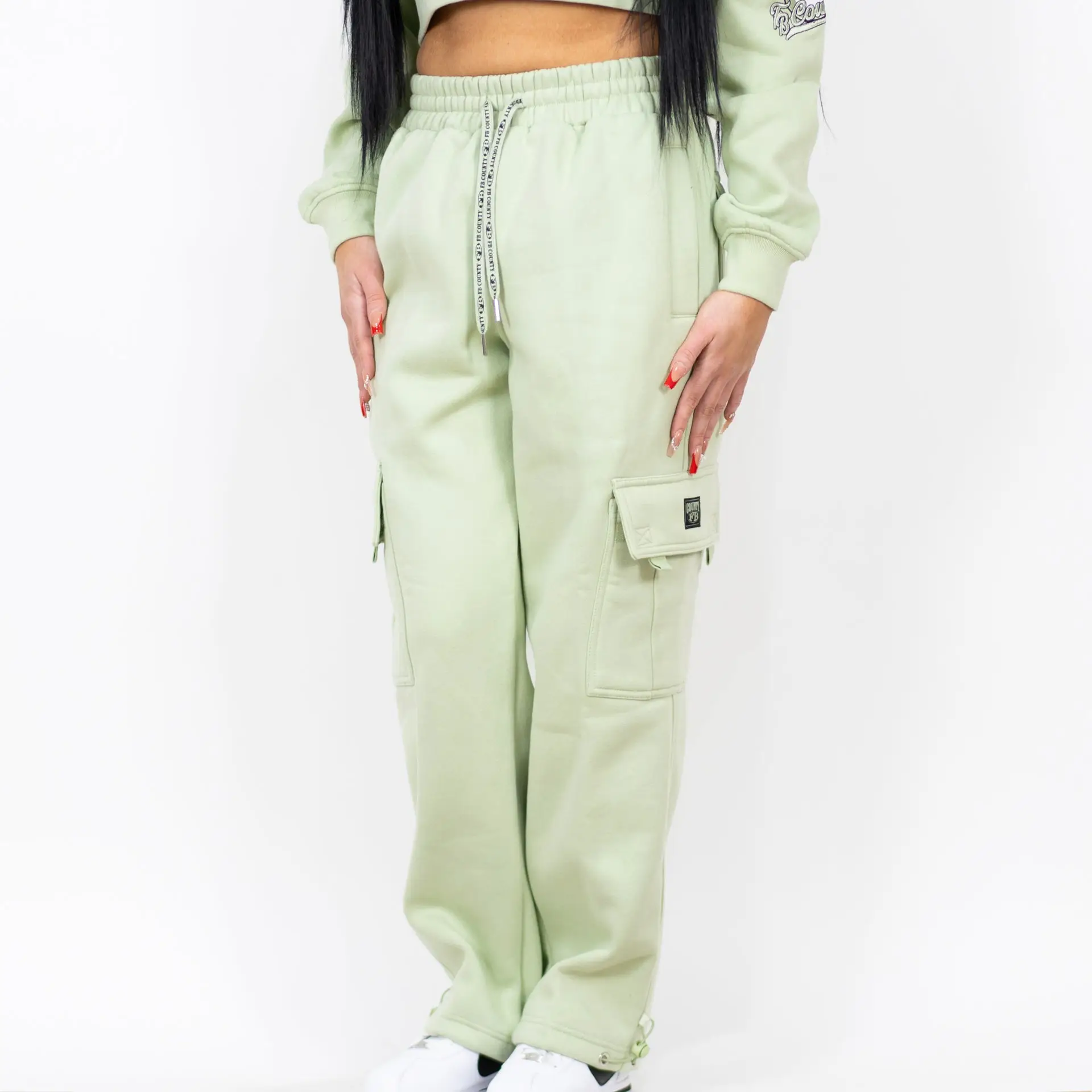 FB County Heavyweight Baggy Cargo Sweatpants