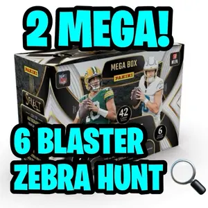 NFL SELECT BREAK - 2 MEGA BOXES AND 6 BLASTER BOXES no refunds