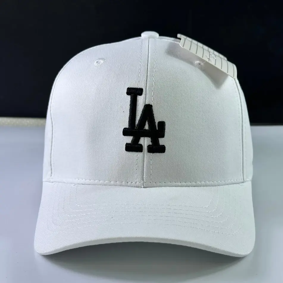 Mens Mitchell & Ness MLB Los Angeles Dodgers Pro Pinch Snapback Hat. White