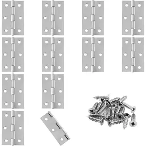 12 Pack 2.5 Inch Door Hinge,   Hinges with Mounting Screws