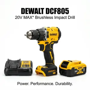 DEWALT DCF805 Power Drill Brushless 20V LED 90Nm