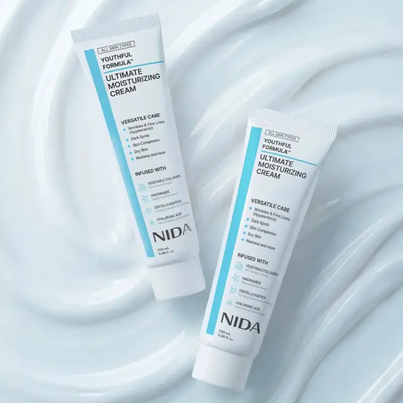 【Buy one get one free】NIDA Youthful Formula Ultimate Moisturizing Cream (100mL) / Collagen, Niacinamide, Centella Asiatica, Hyaluronic Acid / Wrinkles, Dark Spots, Skincare Hydrating Daily Moisturizer Moisture Hydrate
