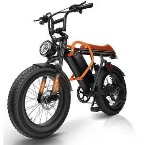 73D 20-Inch Fat Tires E-bike with a 1500W High-Speed Powerful Motor: 30 MPH Top Speed, 50-Mile Long Range! Equipped with a 48V 20Ah Removable Battery, Full Suspension，UL Certified for Safety.