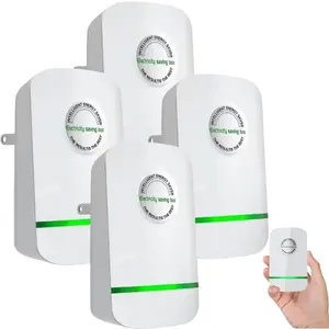 4PCS Plug-In Power Box with US Plug 2026 Updated Design, Compatible with 90–250V for Home & Office
