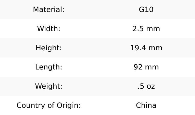 Lander 3 Knife Scales - Flat G10