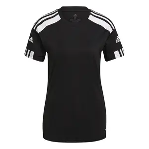 adidas Womens Squadra 21 Crew Neck Short Sleeve Jersey Soccer Cleats  - Black