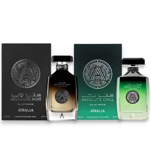 Atralia Perfumes | Absolute Noir + Absolute Chill | Eau De Parfum | Unisex Fragrance | 100 ML - 3.4 oz | Grapefruit - Bergamot & Mint Notes