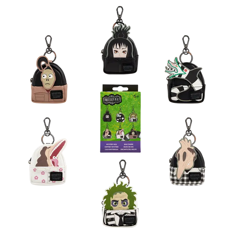 Beetlejuice Exclusive Cosplay Mystery Mini Backpack Keychain Charm