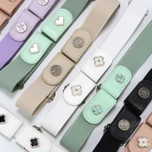 Adjustable Iron Hook Lazy Belt with Velcro, Elastic Unisex Magic Belt for Casual Use, Convenient and Easy to Wear, Casual Web Belt