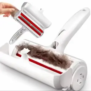 Reusable Pet Hair Remover Tool, Lint Roller with Fur Bin for Couch, Furniture, Carpet, Car Seat, Effective Pet Hair Removal