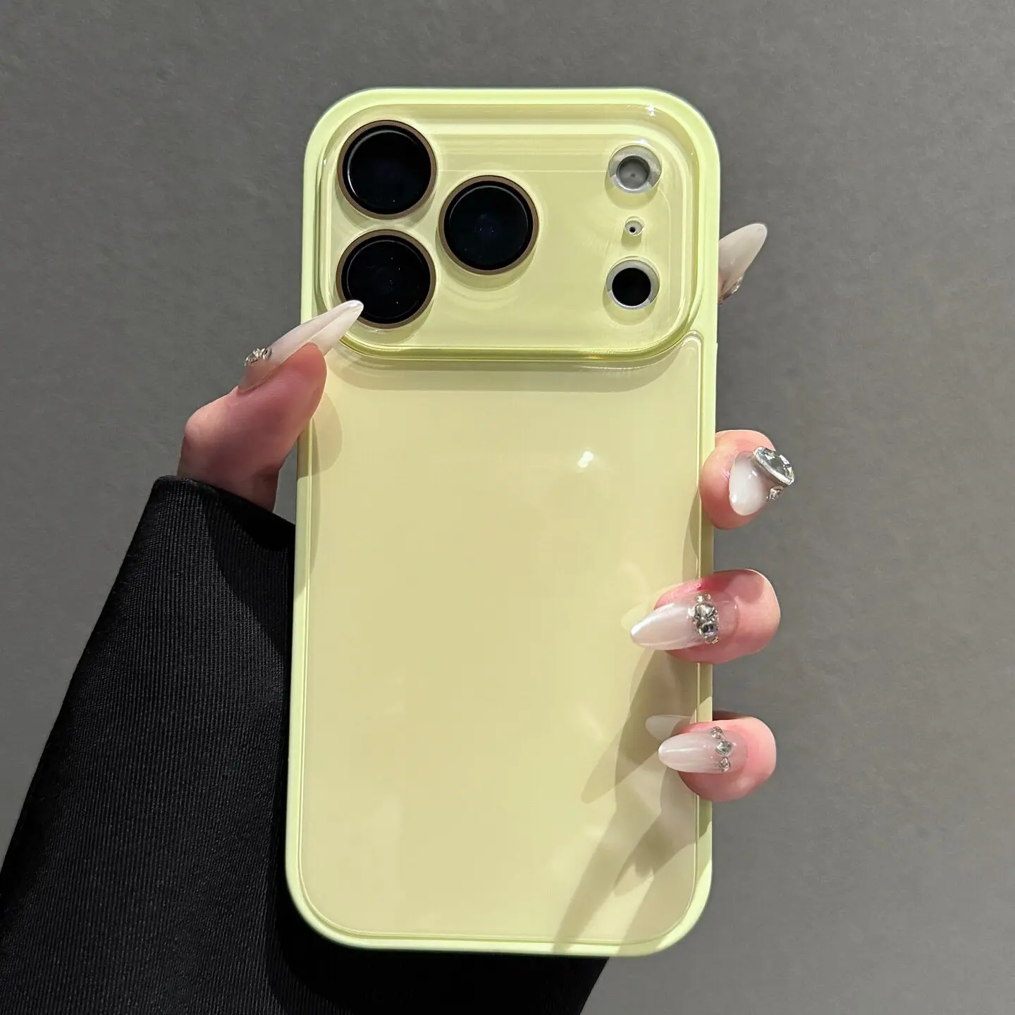 Candy Macaron Crystal Clear iPhone Case, Skin-Feel Soft TPU Bumper & Hard PC Back, Full Lens Protection, Cute Minimalist Pink & White, Compatible with iPhone 17/16/15/14/13 Pro Max Plus