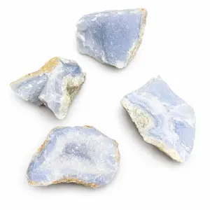 Druzy Blue Lace Agate Specimen - Quartz with Blue Lace Agate - Blue Chalcedony Druzy
