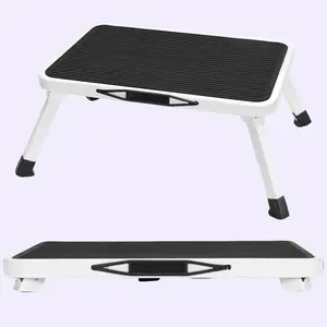Portable 2-in-1 Folding Stool: Heavy Duty Step Stool & Seat for Multiple Scenes, 330 LBS Load