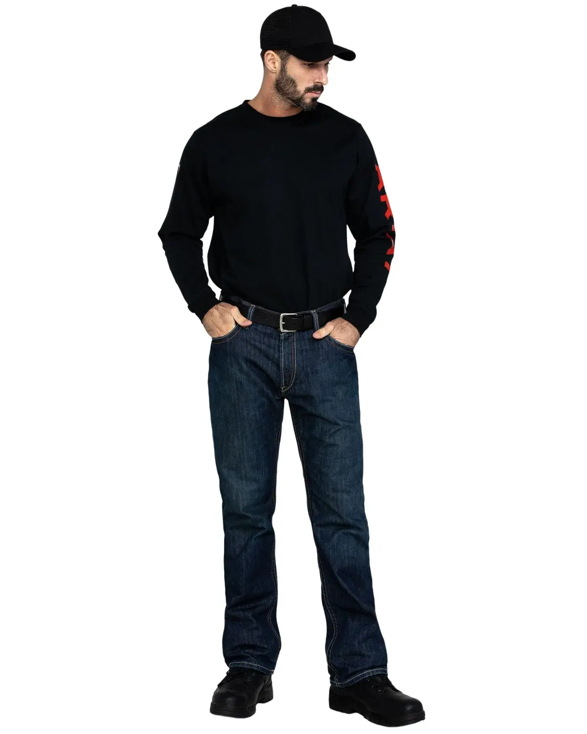 Ariat Men's Men'S Shale Fr Relaxed Bootcut Work Denim Jeans - 10012555