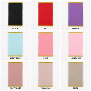 20 Sheets - Gold lined Solid Color Waterproof Wrapping paper