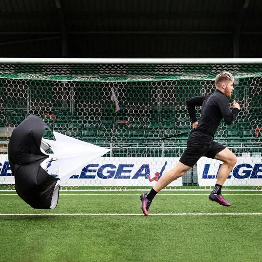 Running Speed Chute Resistance Parachute, Running Umbrella Training Sprint Power Soccer Trainer for Runner, Football, Soccer Drilling, Performance