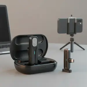 Pro Wireless Lavalier Mic | best microphone for iPhone | Plug & Play, NO APP! Crystal Clear Audio for Content Creators, Vloggers, Interviewers | Studio Quality Sound