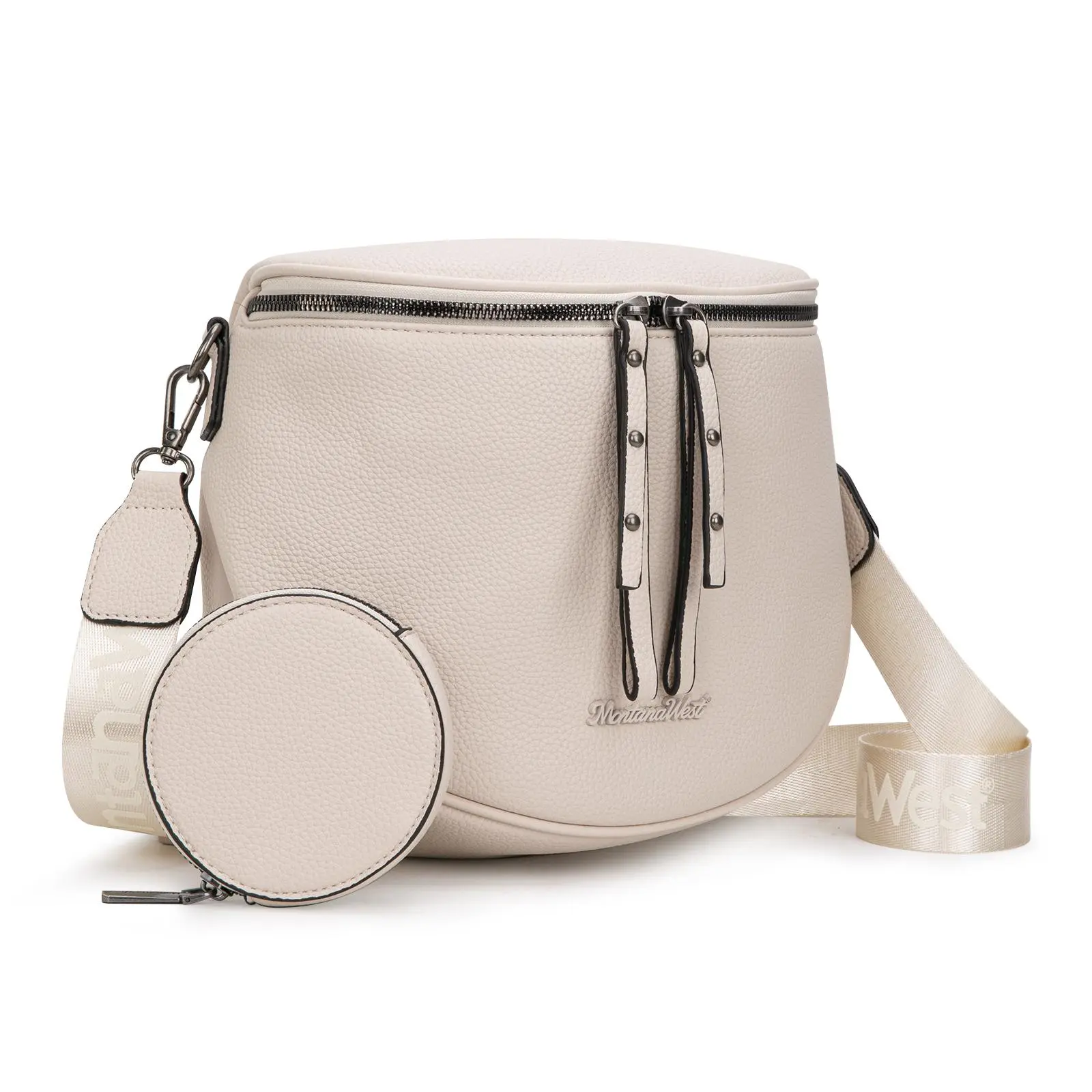 Beige-Vegan Leather