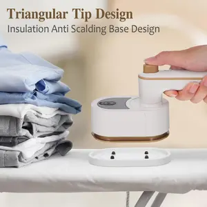 Mini Travel Iron for Clothes, Portable Handheld Iron Steam with Dry And Wet Ironing for Home Business Clothing(50ml Water,40W)