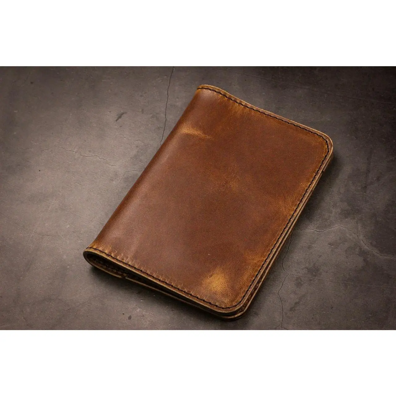 Leather Passport Wallet - English Tan Harvest Leather Passport Wallet - English Tan Harvest