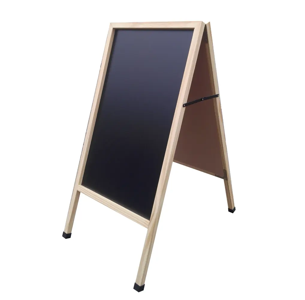 FixtureDisplays® A Frame Double Sided Black Chalkboard Dry Wet Erase 10235-BLACK-NEW-NF
