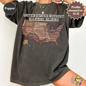 US without Illegal Aliens: Native Land, Liberal Thanksgiving shirt, Abolish ICE Tee
