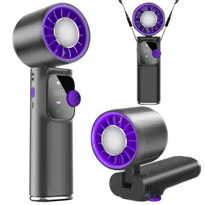 199-Level Precise Wind Control Adjustable Handheld Fan with Foldable Design, Airflow & Automatic Settings, Portable Fans for Summer Travel & Outdoor Home Appliance Essentials, Adjustable Handheld Portable Fans
