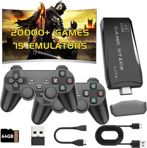 2025 New Retro Gaming Console with Controller Preloaded with 20,000+ Games and 15 Emulators Supports 4K HDMI Output Includes 2.4GHz Wireless Controller Plug-and-Play Compatibility with TVs The Perfect Holiday Gift for Boys and Girls