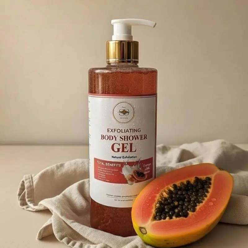 Sara Skincare Exfoliating Shower GEL , Natural Extract Soaps 500ML with différents scents Body Care Wash Vegan Body Wash Moisturizing Body Cleanser Moisturizing Body Wash