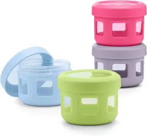 4oz Reusable Sauce Containers with Leakproof Lids – BPA-Free Dressing Cups for Lunchbox, Bento Box, Meal Prep, Travel & Picnic