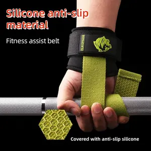 Heavy Duty Pull Up Assist Straps Adjustable Non Slip Silicone Grip Weight Training Wrist Bands Anti Slip Barbell Dumbbell Holder Hand Support Protective Workout Gear Multiple Styles For Men And Women