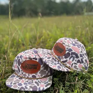 Stunna Empire Goat Rope Camo Patch Hat Limited Quantities Unique Design with Leather Patch