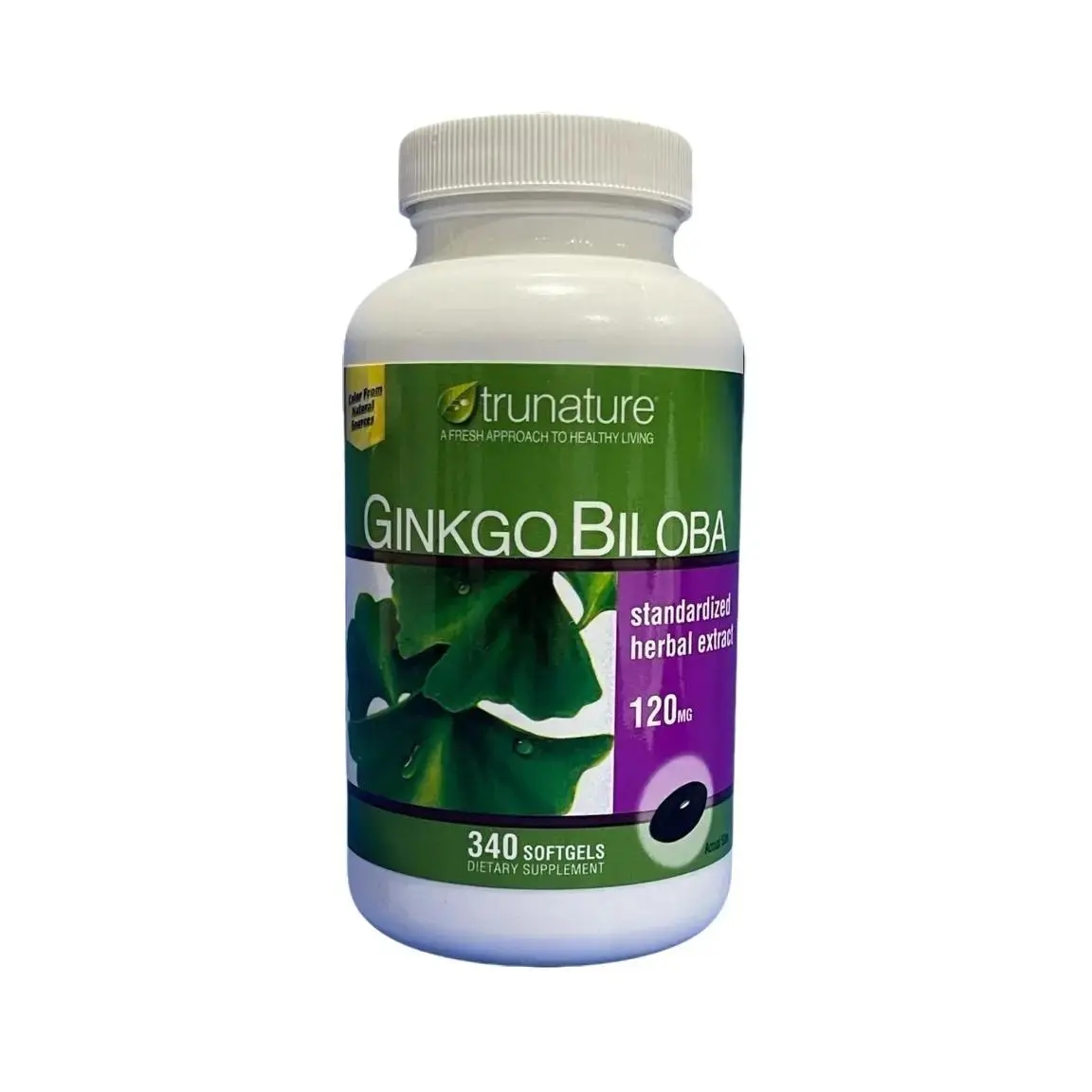 trunature Ginkgo Biloba Edible Supplement, 340 Softgels Fitness Dietary