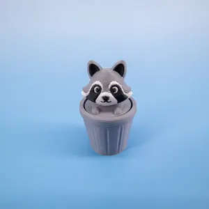 Fidget Clicker Keychain for Trash Panda Lovers – Unique Raccoon Fidget Keychain, Fun Stress Relief & Emotional Support Gift