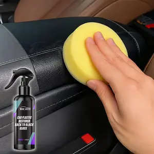 Car Plastic Restorer Back To Black Gloss Kit Car Plastic Repair leather Renovator Long-Lasting Coating Rubber Restore Auto Polish Cleaning Panel Renewal Wax