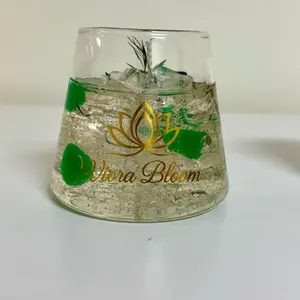 Viora Bloom “Fresh Vibes” Gel Candle – Handcrafted Aromatherapy Candle with Real Fruits & Bubble Style Design