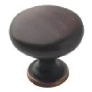 Amerock Cabinet Knob - 1.25in Oil-Rubbed Bronze Door Hardware, Model TEN53005ORB