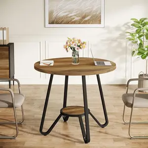 Tribesigns 31.5" Wooden Conference Table for 4, Compact Office Meeting Table for Small Spaces Tribesigns 31.5" Wooden Conference Table for 4, Compact Office Meeting Table for Small Spaces