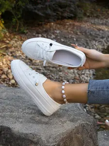 Women's Casual Fashion Sneakers, Walking Shoes, One-Click Slip-On, Comfortable and Stylish, Perfect for Daily Wear, All Seasons