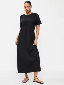 Old Navy Women's Vintage Crew-Neck Maxi Dress