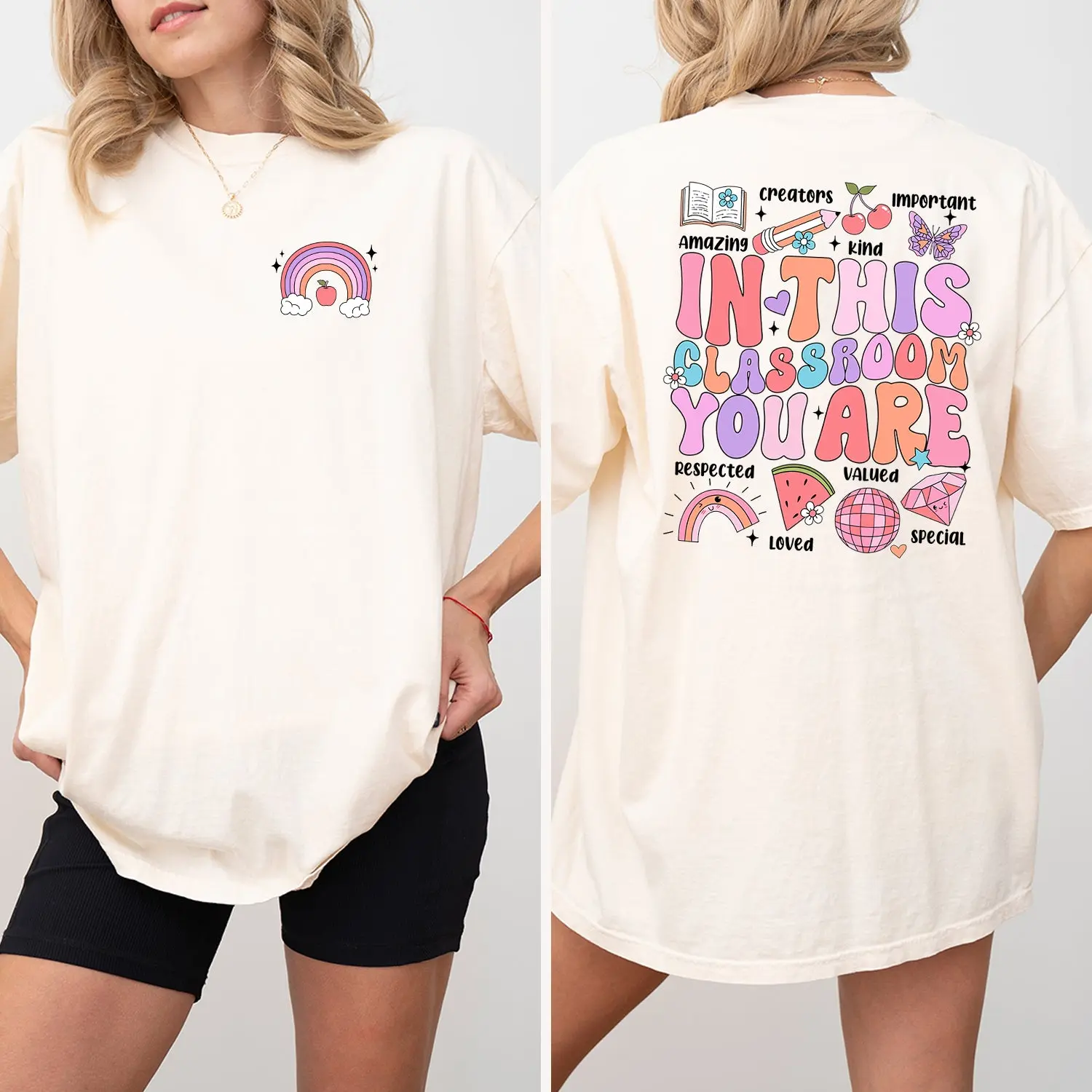 In This Classroom You Are Comfort Colors Shirt, Back to School Unisex Short Sleeve Tee, Teacher Appreciation Shirt, Teacher Life, Teacher Shirt for Women, Womenswear, Women's Top, Ladies, Teacher