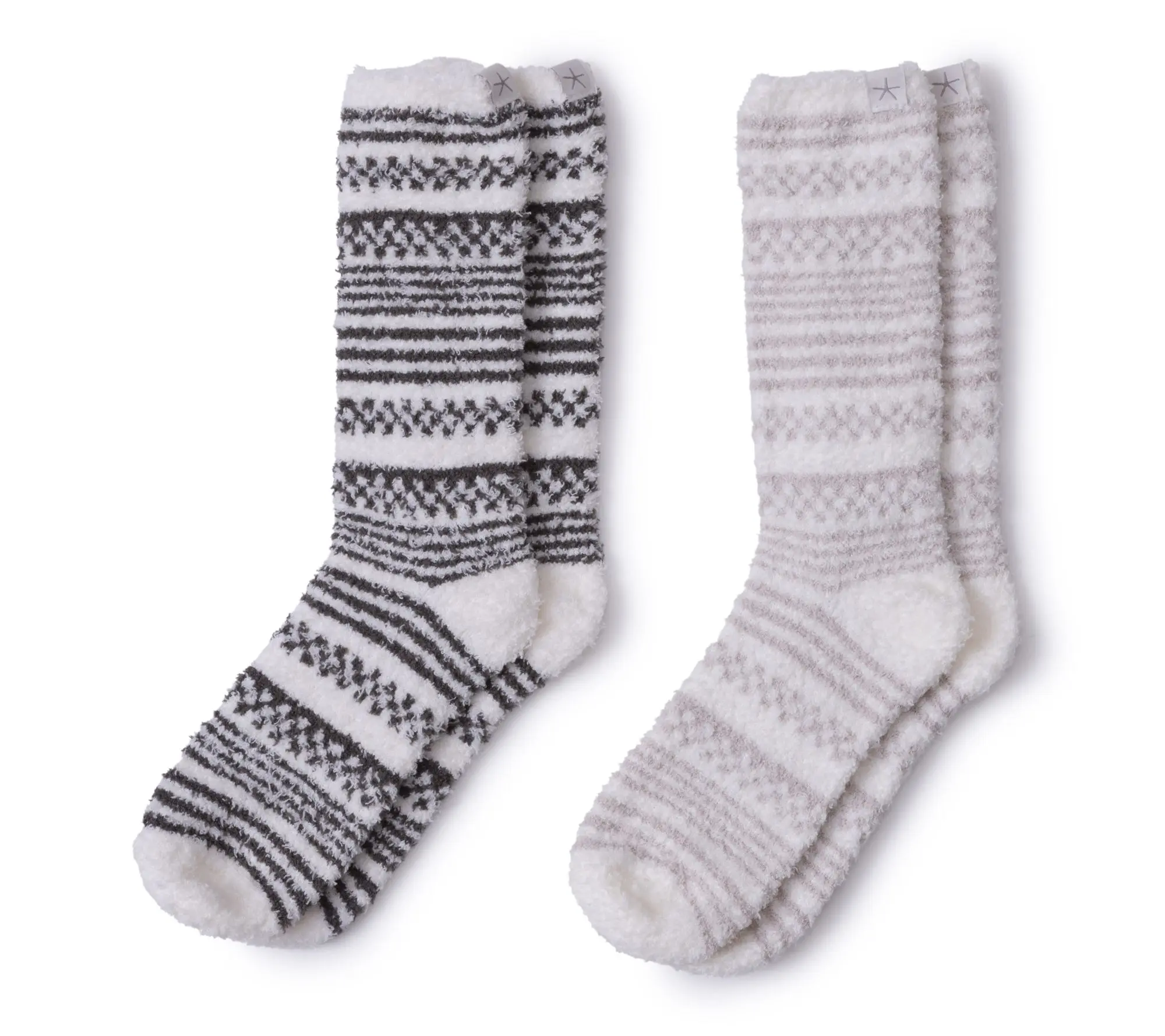 Barefoot Dreams CozyChic Checkered Stripe Sock Set