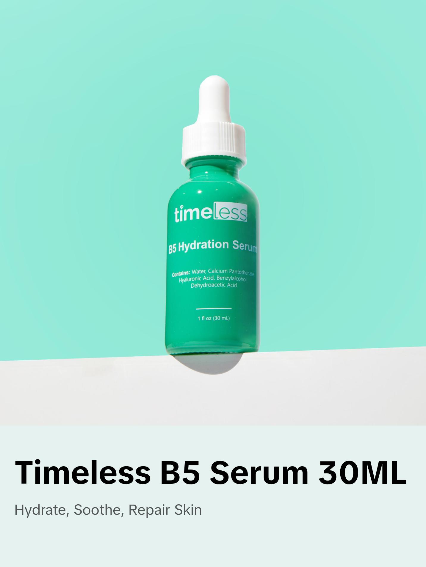 Timeless Skin Care Vitamin B5 Serum (30ml) - Anti-Aging Formula for Sensitive Skin Timeless Skin Care Vitamin B5 Serum (30ml) - Anti-Aging Formula for Sensitive Skin