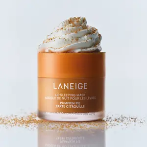 Laneige Pumpkin Pie Lip Sleeping Mask, Hydrating and Nourishing Lip Mask, Korean Lip Care, Infused with Vitamin C, Murumuru & Shea Butter