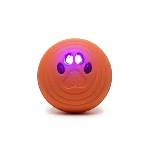Automatic Moving Dog Ball with LED Light - Interactive Fetch & Chew Toy for Small Medium Large Dogs