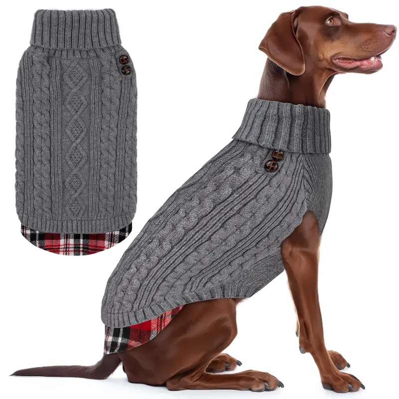 KYEESE Cozy Dog Sweater Warm Knitwear For Pets Cute Puppy Fashion Winter Clothes Comfortable Pet Apparel